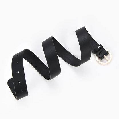 Fashion Stripe Irregular Round Buckle Belt