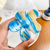 Fashion Stripe Plastic Handmade Hair Claws 1 Piece