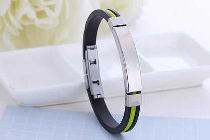 Fashion Stripe Stainless Steel Bangle 1 Piece