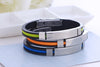 Fashion Stripe Stainless Steel Bangle 1 Piece