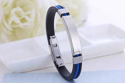 Fashion Stripe Stainless Steel Bangle 1 Piece