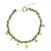 Fashion Summer Ocean Titanium Steel Necklace With Devil's Eye Star Heart Multipendant Electroplating