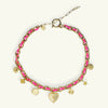 Fashion Summer Ocean Titanium Steel Necklace With Devil's Eye Star Heart Multipendant Electroplating