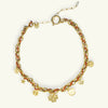 Fashion Summer Ocean Titanium Steel Necklace With Devil's Eye Star Heart Multipendant Electroplating
