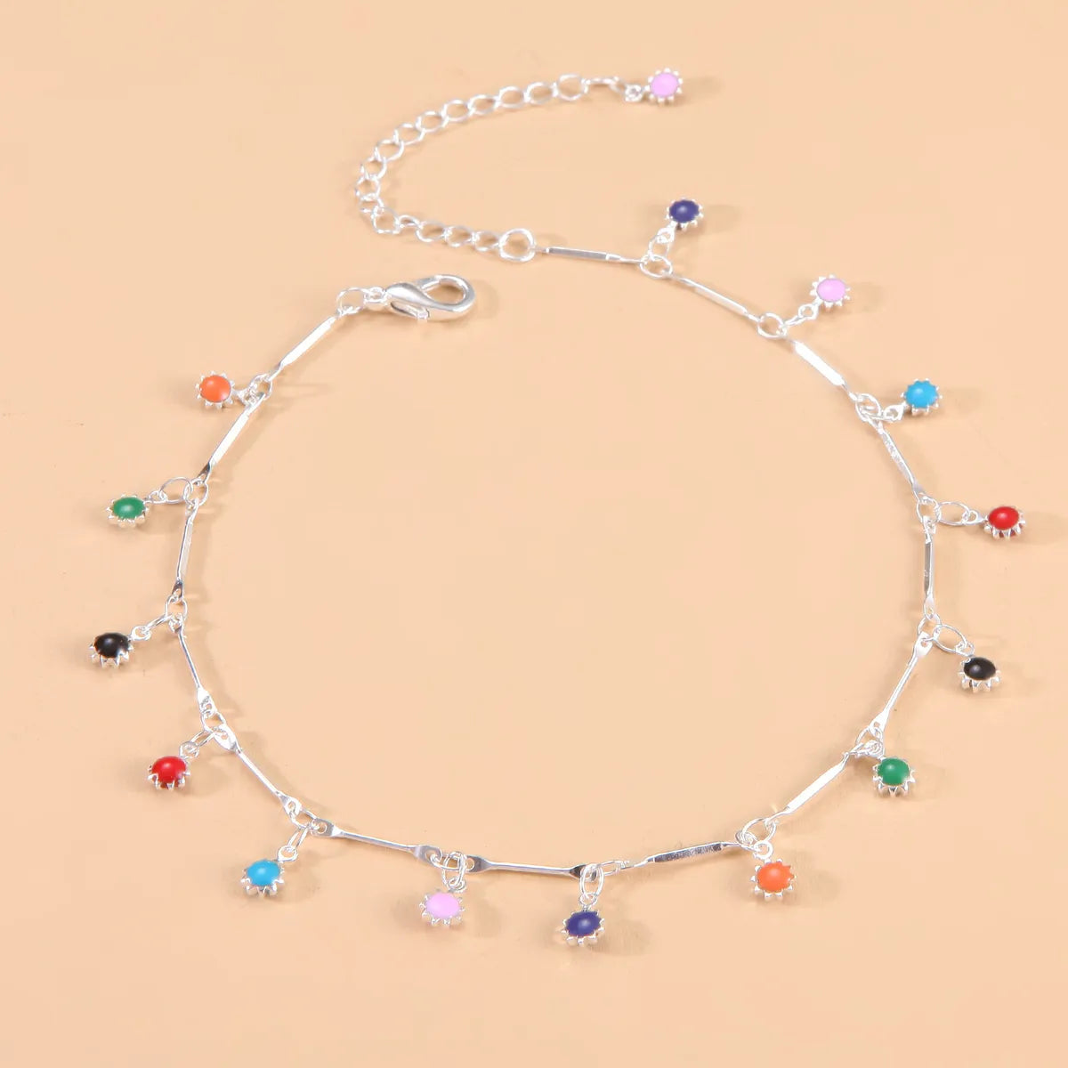 Fashion Sun Alloy Inlay Resin Anklet 1 Piece