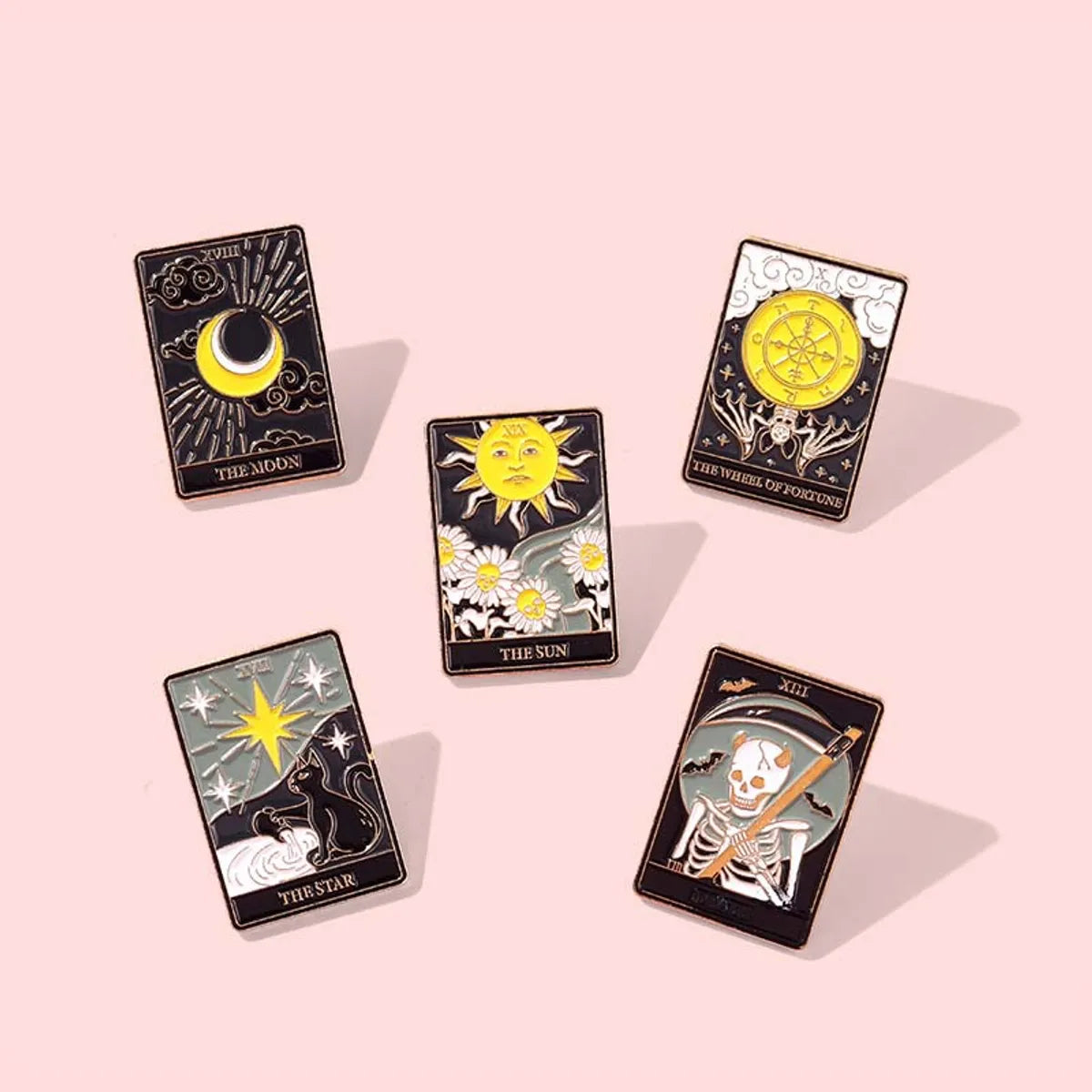 Fashion Sun Moon Alloy Plating Unisex Brooches