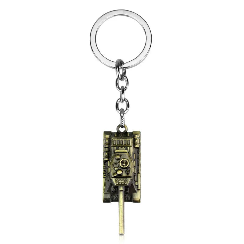 Fashion Tank Metal Unisex Keychain 1 Piece