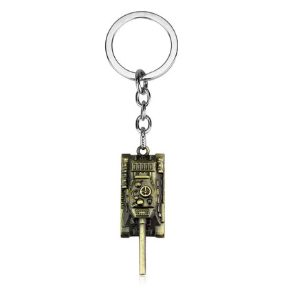 Fashion Tank Metal Unisex Keychain 1 Piece