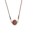 Fashion Tarot Necklace Copper Gold Plated Geometric Minimalist Pendant Unisex