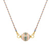 Fashion Tarot Necklace Copper Gold Plated Geometric Pendant Unisex Minimalist Style
