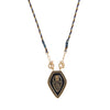 Fashion Tarot Necklace Copper Gold Plated Geometric Pendant Unisex Minimalist Style