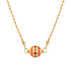 Fashion Tarot Necklace Copper Gold Plated Geometric Pendant Unisex Minimalist Style
