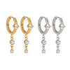 Fashion Tassel Light Luxury Design Women's Geometric Earrings Pendant Jewelry In Stainless Steel With Pvd Furnace Vacuum Real Gold Plating