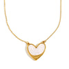 Fashion Temperament Joker Jewelry Stainless Steel 18K Gold Plated Heart Shape Love Necklace For Women