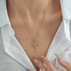 Fashion Temperament Star Moon Tassel Clavicle Chain Jewelry For Women Titanium Steel Geometric Electroplated