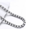 Fashion Thick Alloy Box Chain Necklace With Electroplated Finish Simple Pendant Free Trendy Punk Hip Hop Style Jewelry