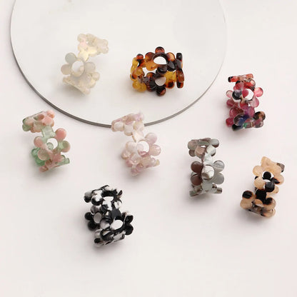 Ig Style Flower Resin Women's Open Ring