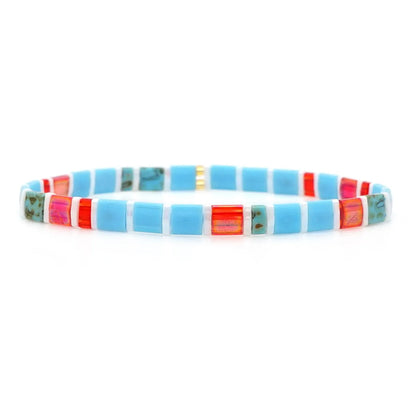 Fashion Tila Bead Woven Multi-layered Bracelet