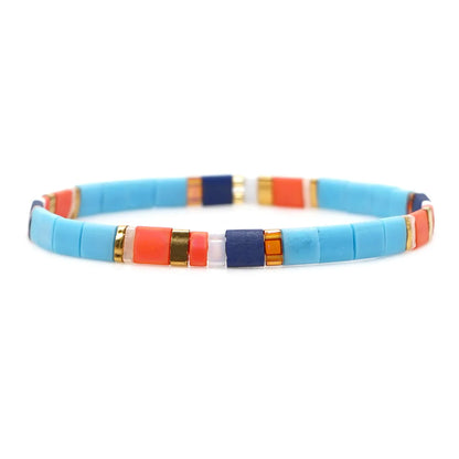 Fashion Tila Bead Woven Multi-layered Bracelet