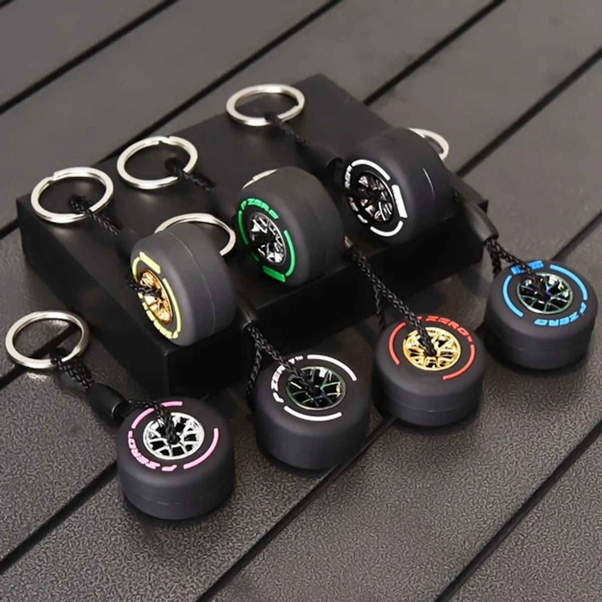 Fashion Tires Metal Unisex Keychain 1 Piece