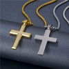 Fashion Titanium Steel And Stainless Steel Jewelry With Geometric Diamond Cross Sweater Necklace