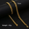 Fashion Titanium Steel And Stainless Steel Round Grinding Cuban Chain Necklace With Wave Pattern And Geometric Style Unisex Jewelry With Electroplating Treatment