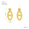 Fashion Titanium Steel Animal Zodiac Pig Nose Hollow Electroplated Women's Earrings