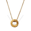 Fashion 316L Stainless Steel Geometric Round Pendant Clavicle Chain