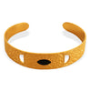 Fashion 316L Stainless Steel Goldplated Cshaped Opening Adjustable Bracelet With Oil Dropping Design And Electroplating Process