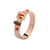 Fashion Titanium Steel Heart Ring Electroplated For Men And Women