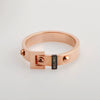 Fashion Titanium Steel Heart Ring Electroplated For Men And Women