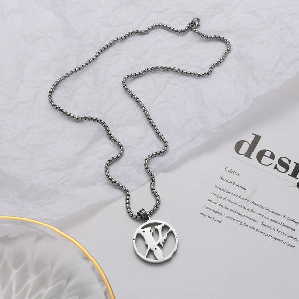 Fashion Titanium Steel Lightning Pendant Necklace For Men And Women