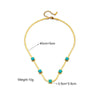 Fashion Titanium Steel Snake Bone Chain Geometric Clavicle Necklace With Electroplating