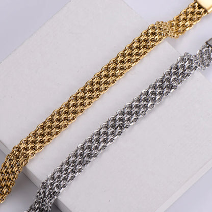 Fashion Titanium Steel Square Bracelet Geometric Simple Bracelet