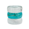 Fashion Translucent Smudged Acrylic Handmade Bracelet For Women Round Wide