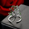 Fashion Tree Alloy Enamel Women'S Open Ring 1 Piece