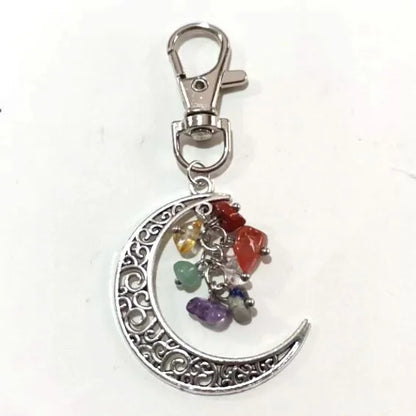 Fashion Tree Natural Stone Copper Beaded Women'S Keychain 1 Piece