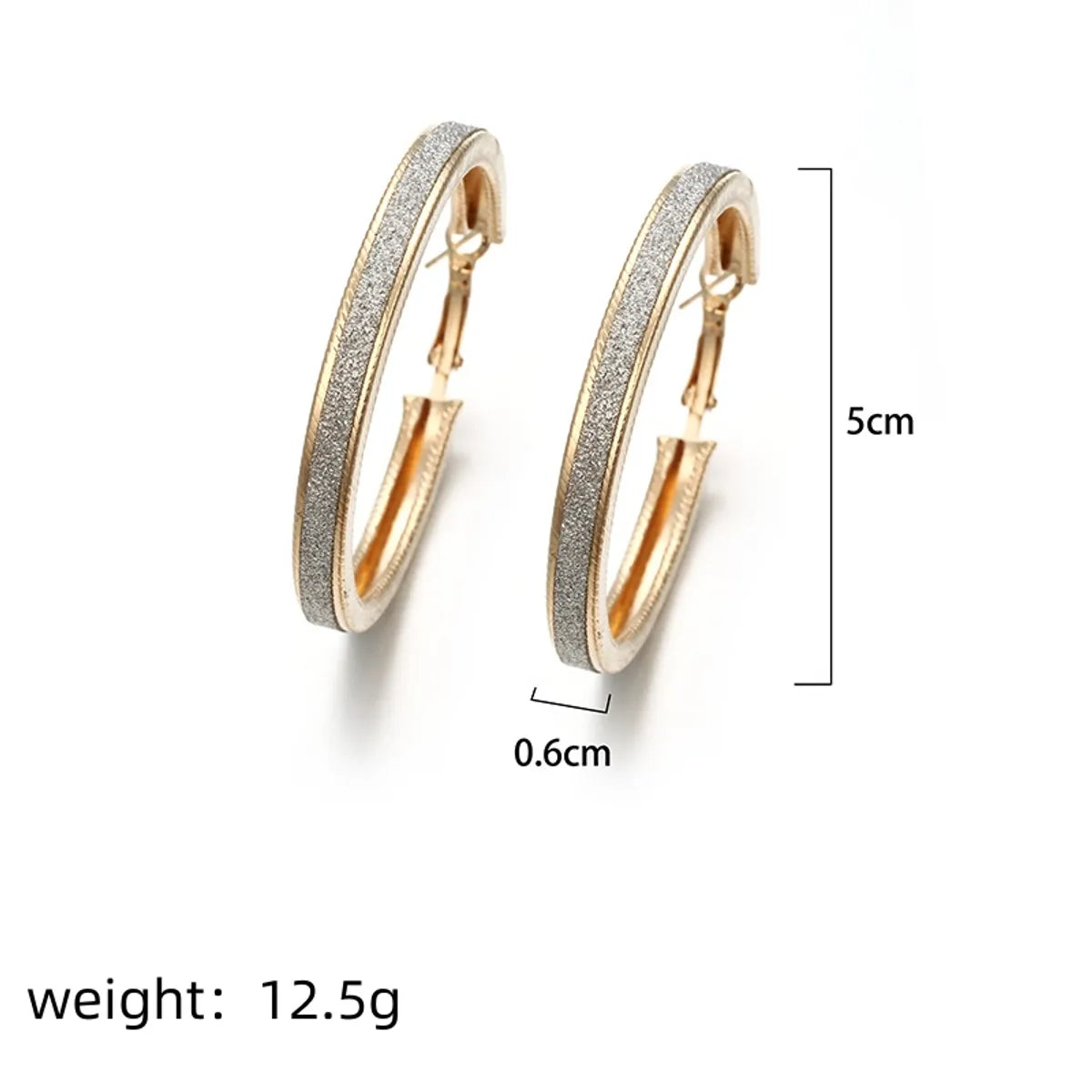 Fashion Geometric Plating Alloy No Inlaid Earrings