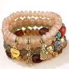 Fashion Trend Simple Versatile Metal Multi-Pendant Pendant Candy Beads Multi-Layer Bracelet