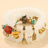 Fashion Trend Simple Versatile Metal Multi-Pendant Pendant Candy Beads Multi-Layer Bracelet