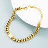 Fashion Trend Stainless Steel  Cuban Chain Bracelet Wholesale Gooddiy
