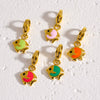 Fashion Tropical Fish Stainless Steel Jewelry Accessories Cute Oil Dropping Marine Elements Fish Pendant