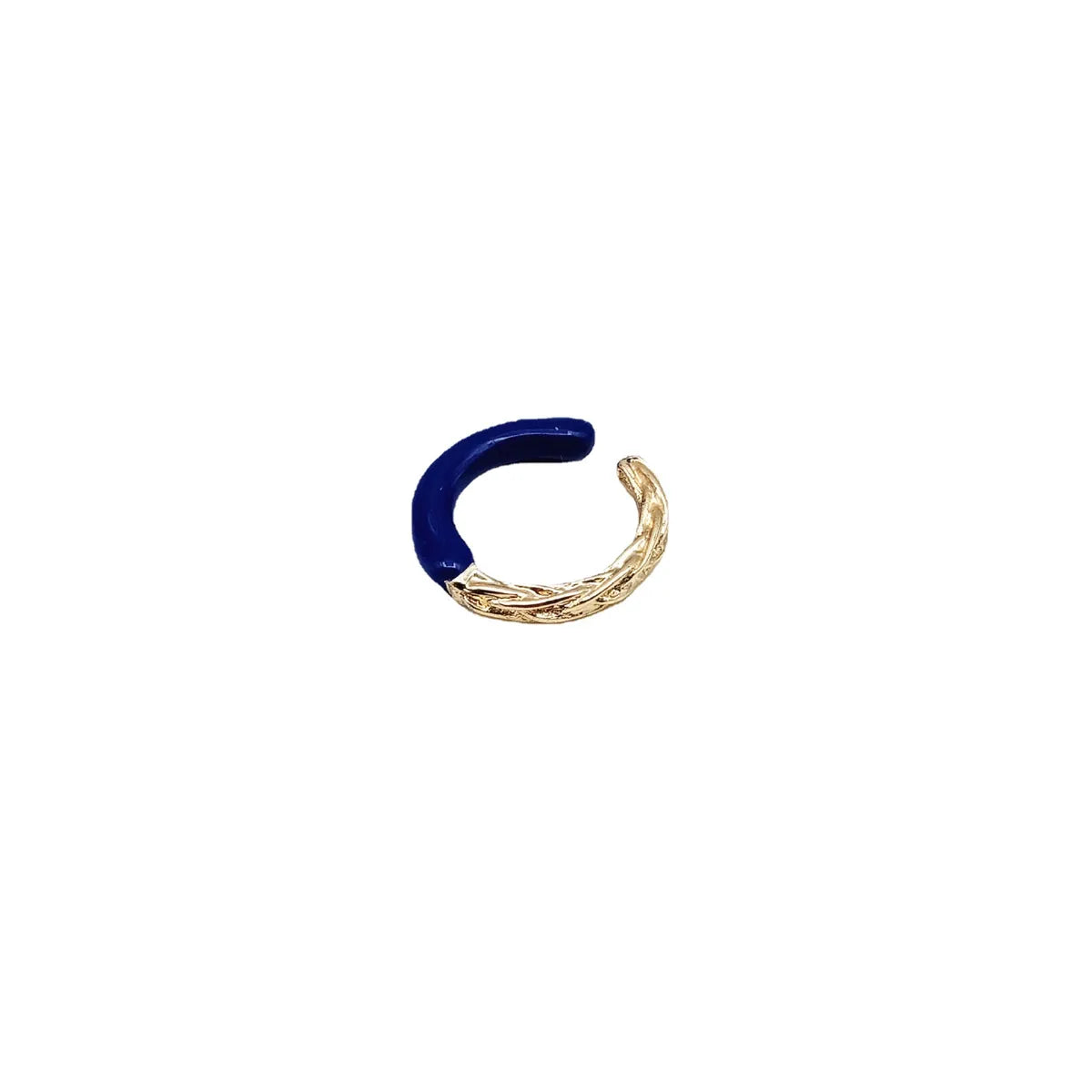 Fashion Twist Alloy Enamel Open Ring