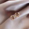 Fashion Twist Alloy Inlay Rhinestones Women'S Ear Studs 1 Pair