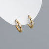 Fashion Twist Sterling Silver Hoop Earrings 1 Pair