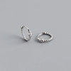 Fashion Twist Sterling Silver Hoop Earrings 1 Pair