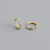Fashion Twist Sterling Silver Hoop Earrings 1 Pair