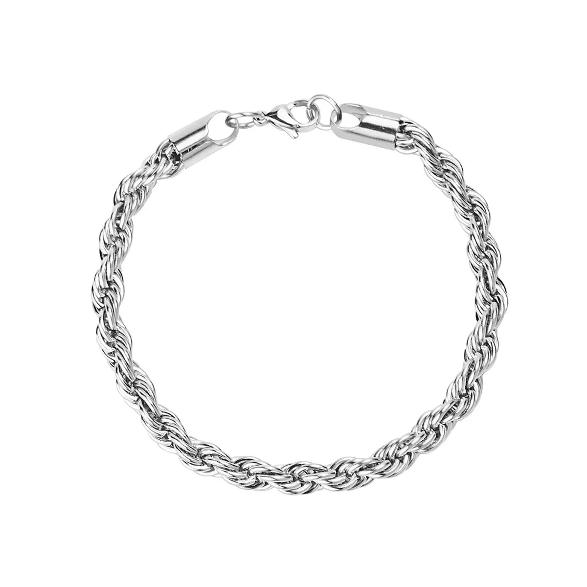 Fashion Twist Titanium Steel Plating Bracelets