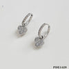 Fashion Twowear Detachable Love Pendant Earrings Stainless Steel Diamondencrusted Electroplated Geometric Light Luxury Jewelry