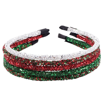 Women'S Fashion U Shape Plastic Sequins Hair Band